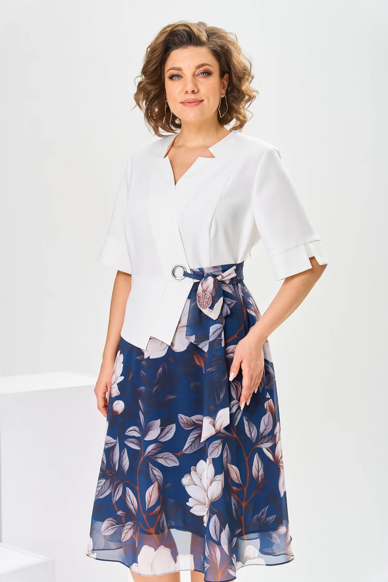 Logan | Premium Kleid aus Baumwolle und Seide