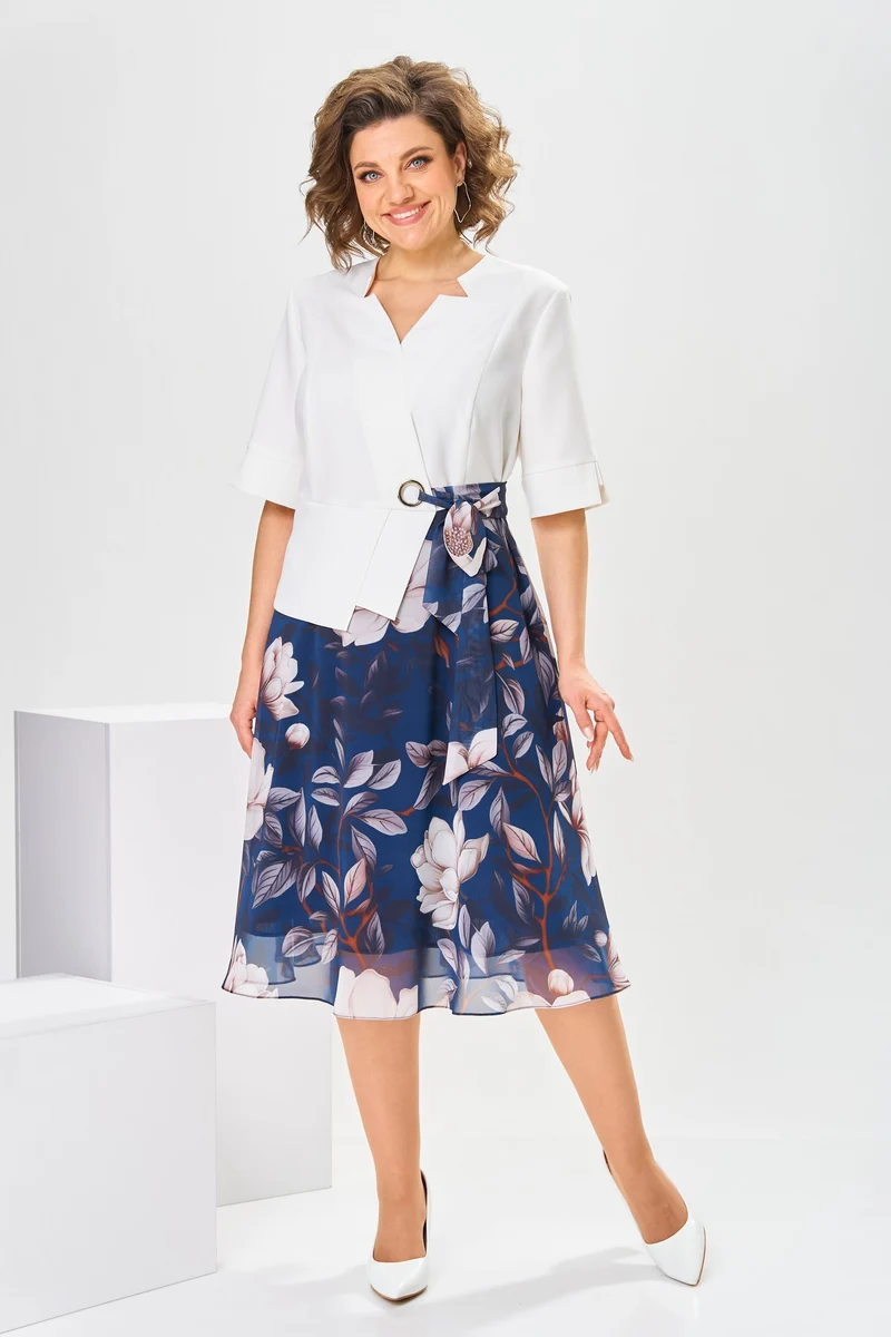 Logan | Premium Kleid aus Baumwolle und Seide