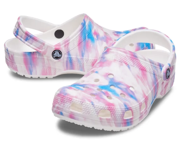 Crocs Unisex Classic Dream Clog – Weiß / Multi