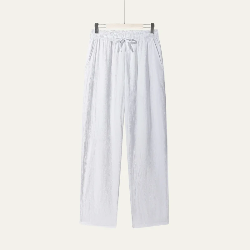 Herren-Hose mit geradem Bein und Kordelzug