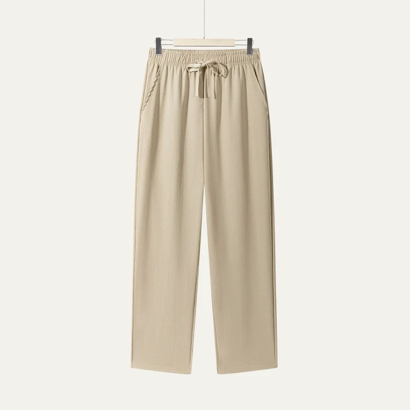 Herren-Hose mit geradem Bein und Kordelzug