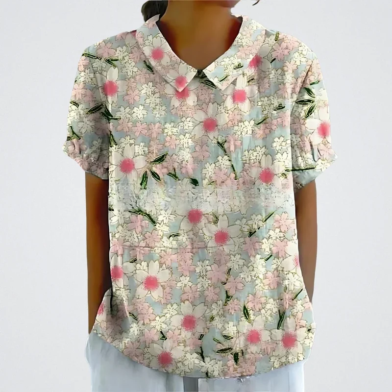 Lina | Elegante Bluse mit Blumendetail
