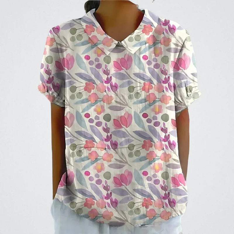 Lina | Elegante Bluse mit Blumendetail