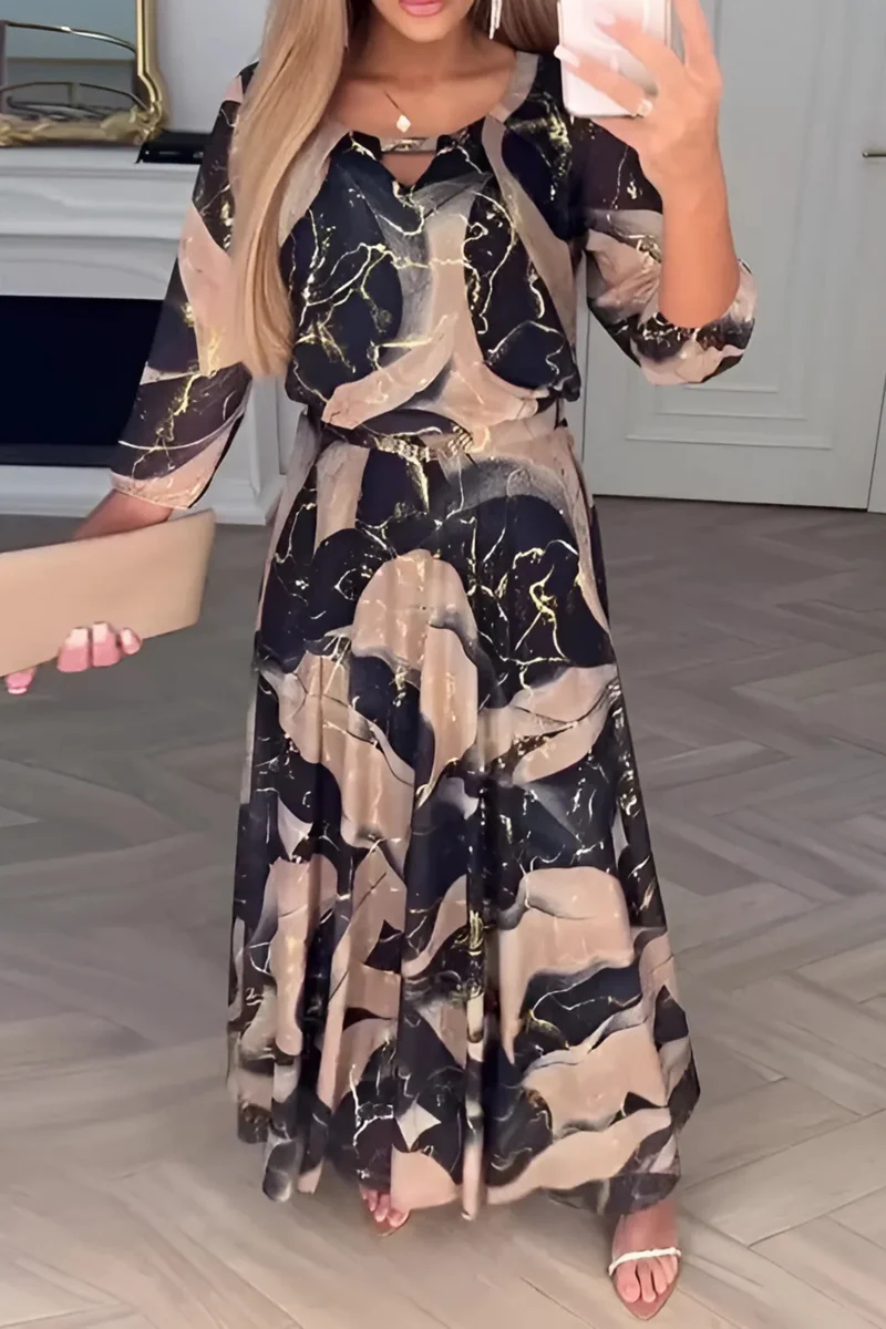 Mariska | Chiffon Midi Kleid