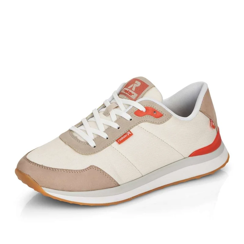 Rieker Revolution-Trainer für Damen – Beige/Orange