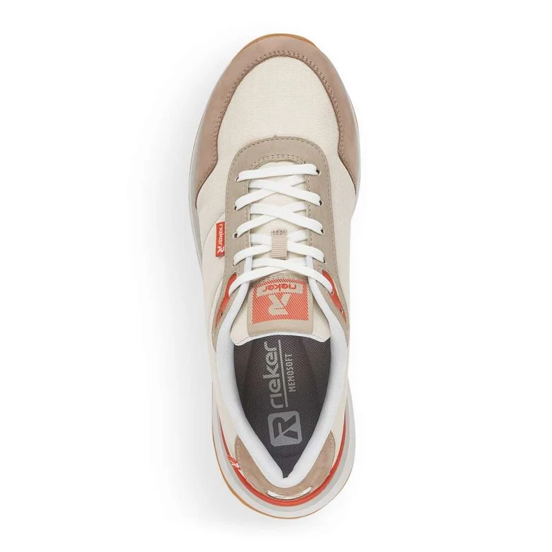 Rieker Revolution-Trainer für Damen – Beige/Orange