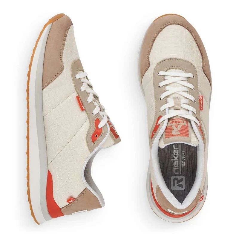 Rieker Revolution-Trainer für Damen – Beige/Orange