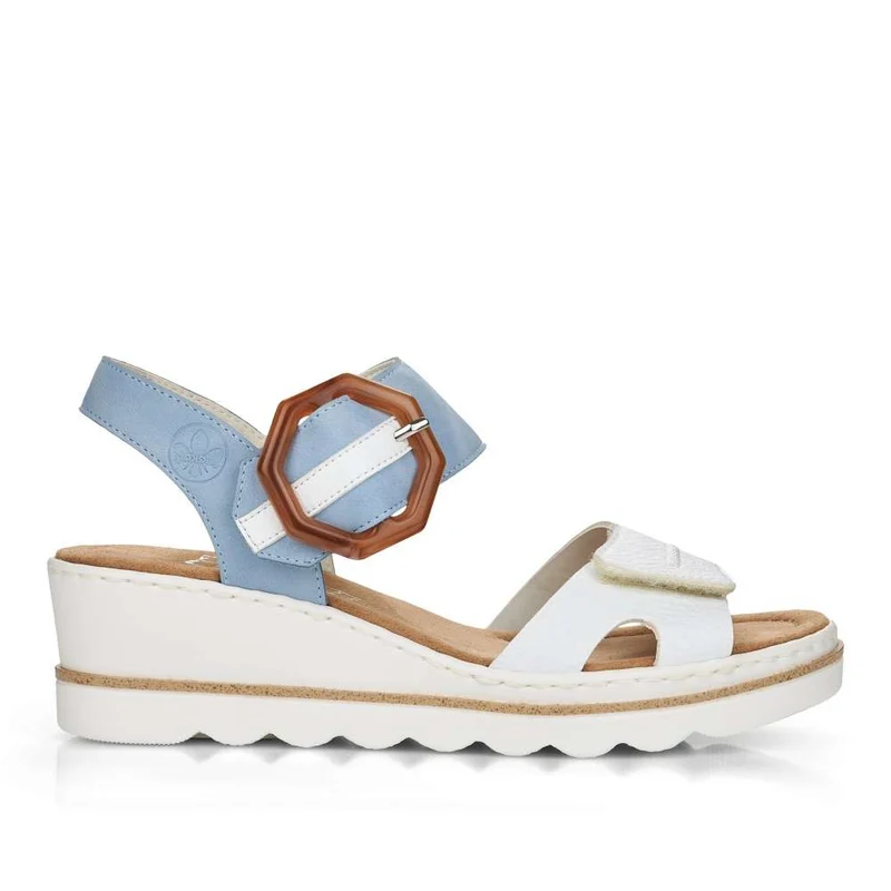 Rieker Damenmode-Sandale – Blau