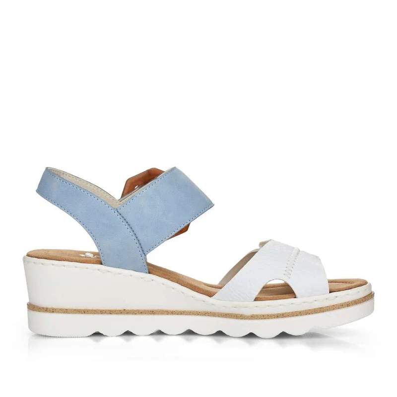 Rieker Damenmode-Sandale – Blau