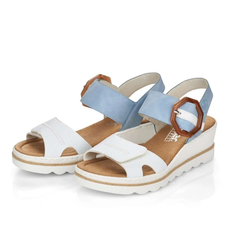 Rieker Damenmode-Sandale – Blau
