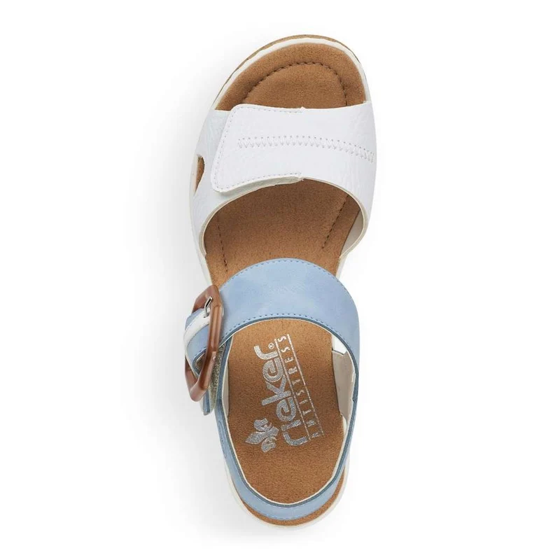 Rieker Damenmode-Sandale – Blau