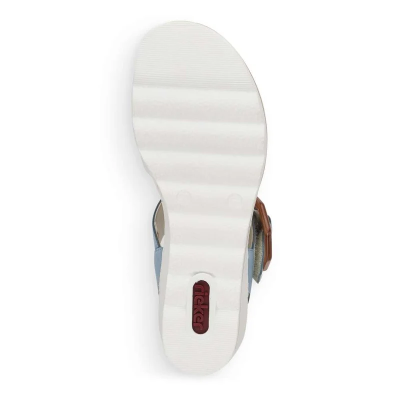 Rieker Damenmode-Sandale – Blau