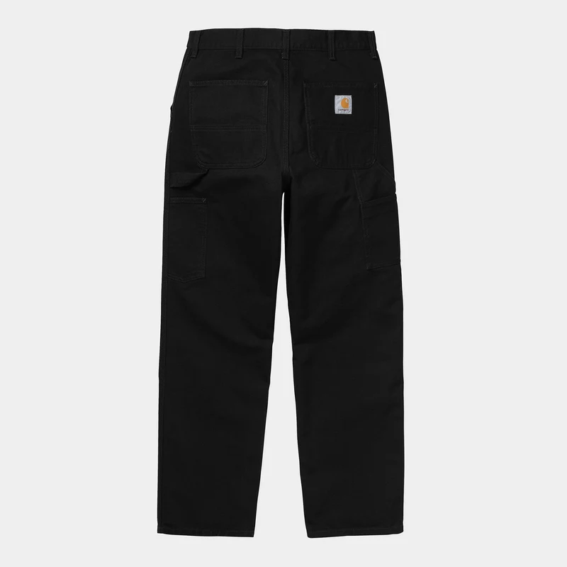 Carhartt WIP Herren Single Knee Hose - Schwarz gespült