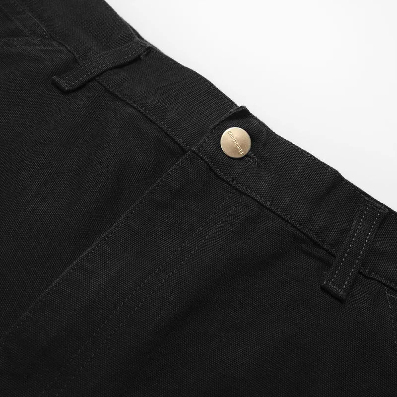 Carhartt WIP Herren Single Knee Hose - Schwarz gespült