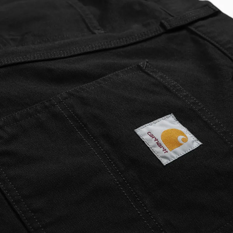 Carhartt WIP Herren Single Knee Hose - Schwarz gespült