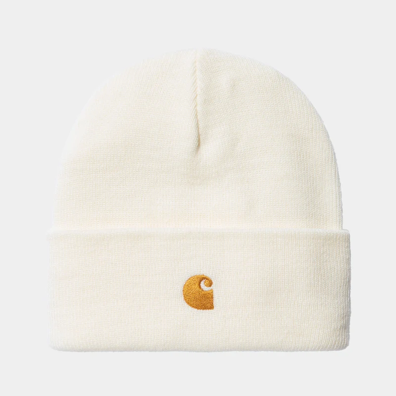 Carhartt WIP Unisex Chase Beanie – Wachs / Gold