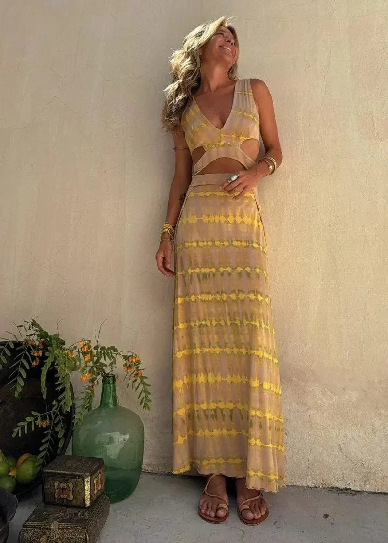 Ibiza | Maxi-Tie-Dye-Kleid