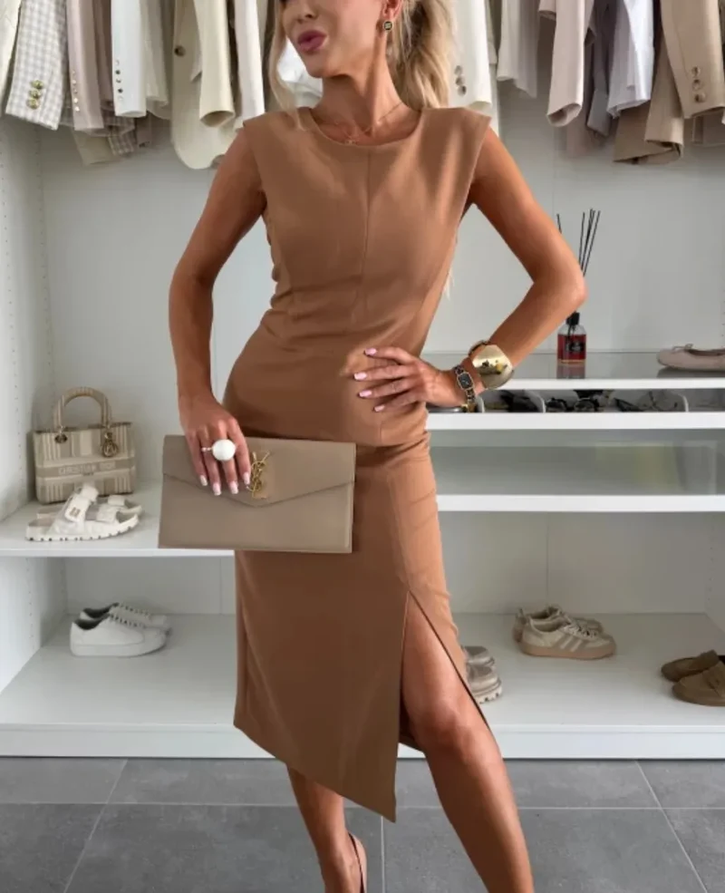 Shayne | Ärmelloses Midi-Kleid