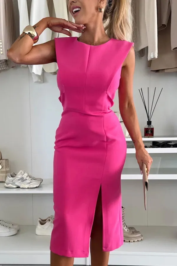 Shayne | Ärmelloses Midi-Kleid