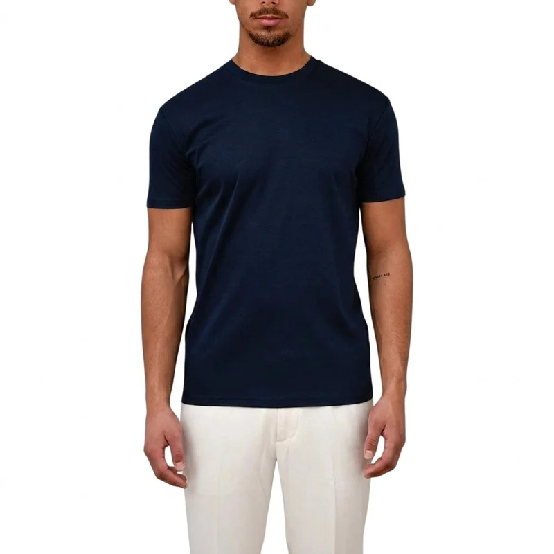 Herren Kurzarm T Shirt mit Rundhalsausschnitt