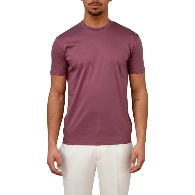 Herren Kurzarm T Shirt mit Rundhalsausschnitt