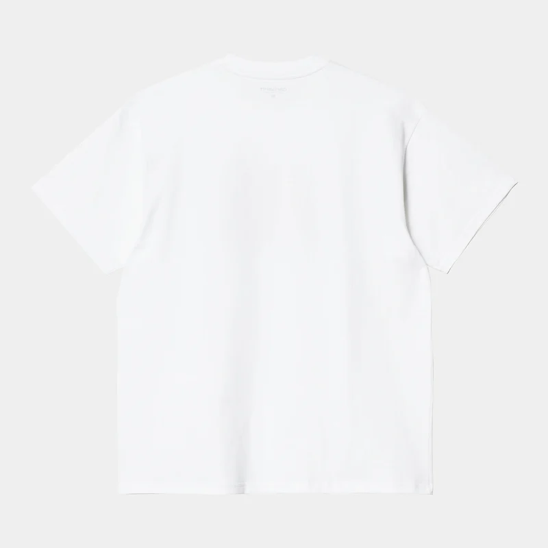 Carhartt WIP Herren Kurzarm-Schachbrett-T-Shirt – Weiß