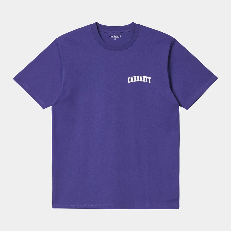 Carhartt WIP Kurzärmliges Herren-T-Shirt mit University-Schriftzug – Razzmic