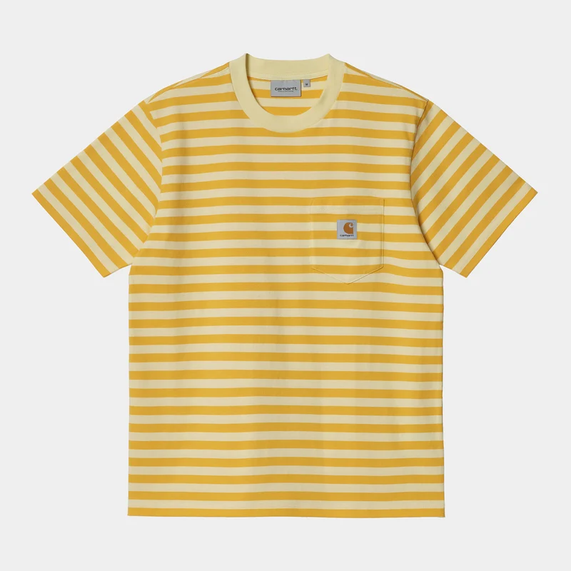 Carhartt WIP Herren Scotty Pocket T-Shirt – Popsicle