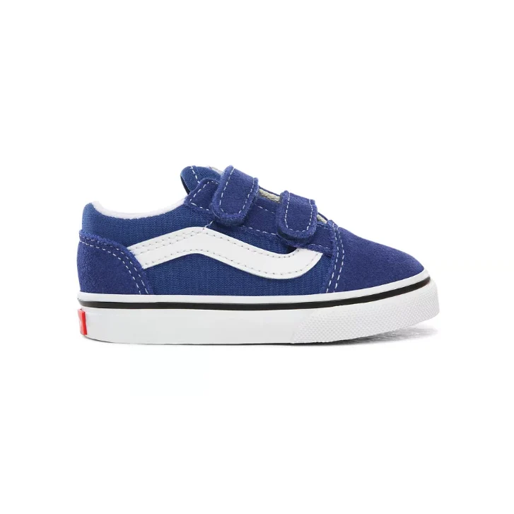 VANS Old Skool Klettverschluss-Sneaker für Kleinkinder – Blau