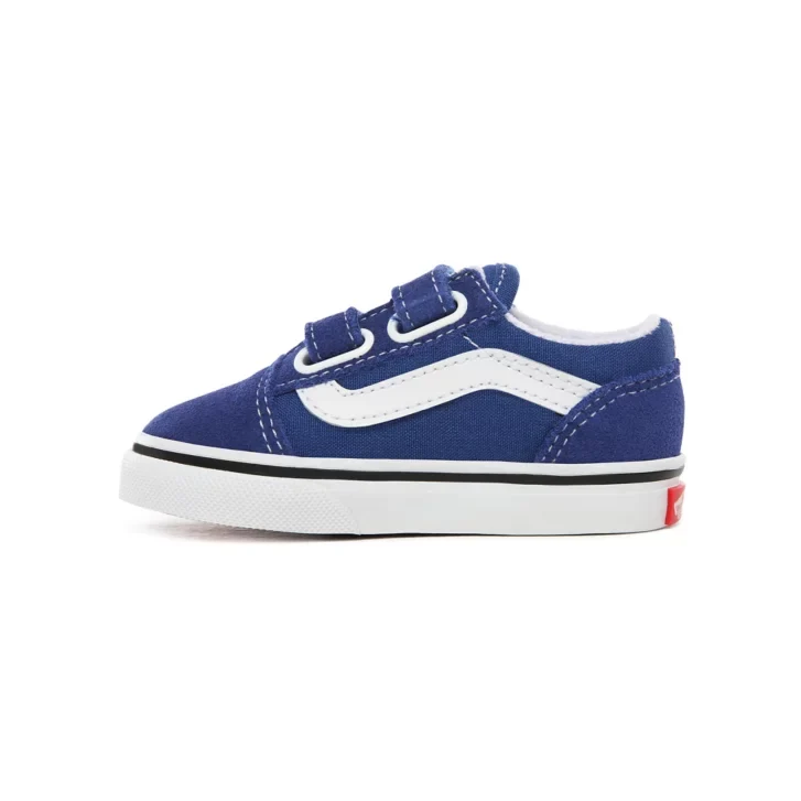 VANS Old Skool Klettverschluss-Sneaker für Kleinkinder – Blau