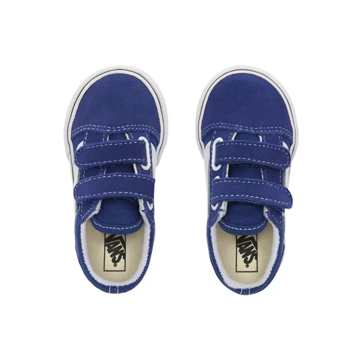 VANS Old Skool Klettverschluss-Sneaker für Kleinkinder – Blau