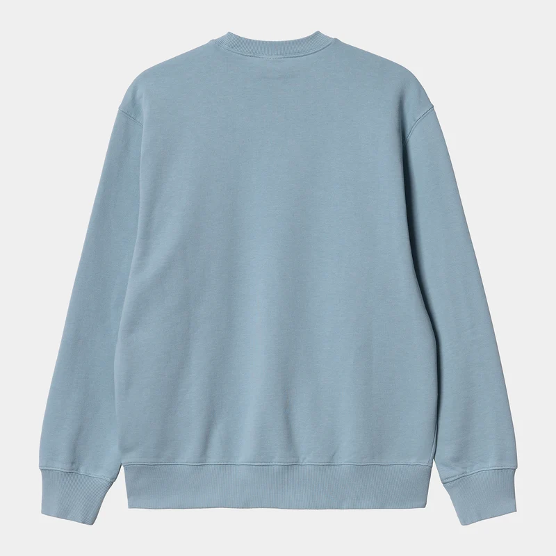 Carhartt WIP Herren-Sweatshirt mit Tasche – Frosted Blue