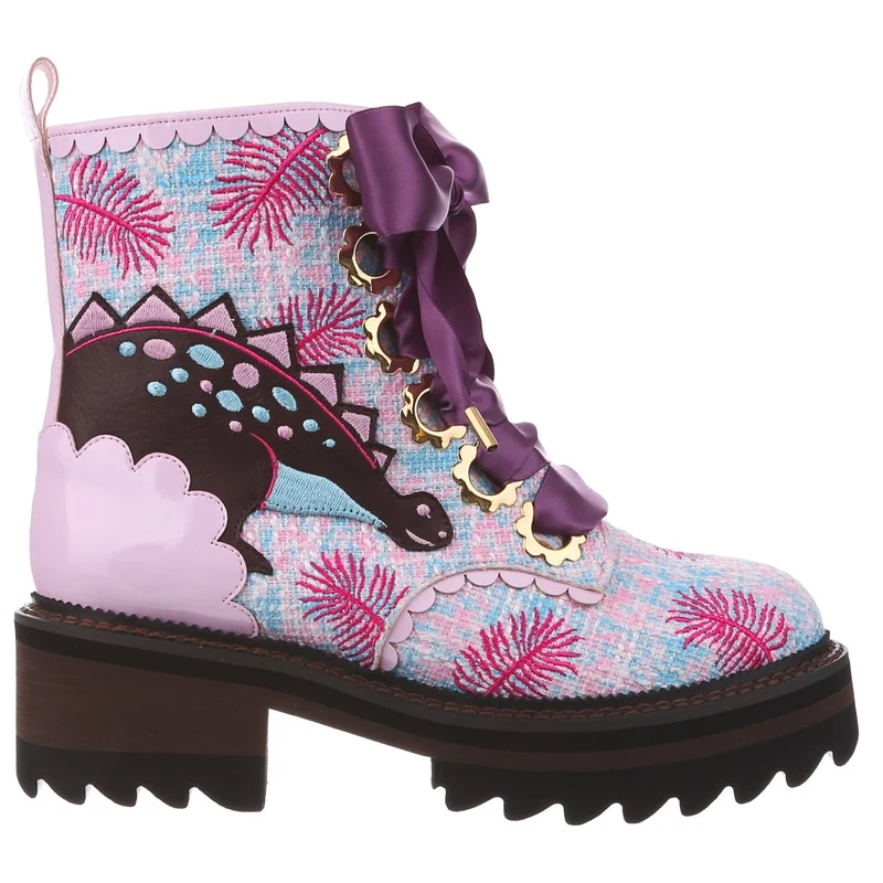 Irregular Choice Damen Jurassic Jump Boot – Rosa