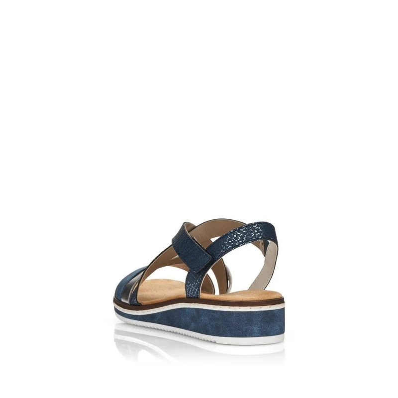 Rieker Damenmode-Sandale – Marineblau