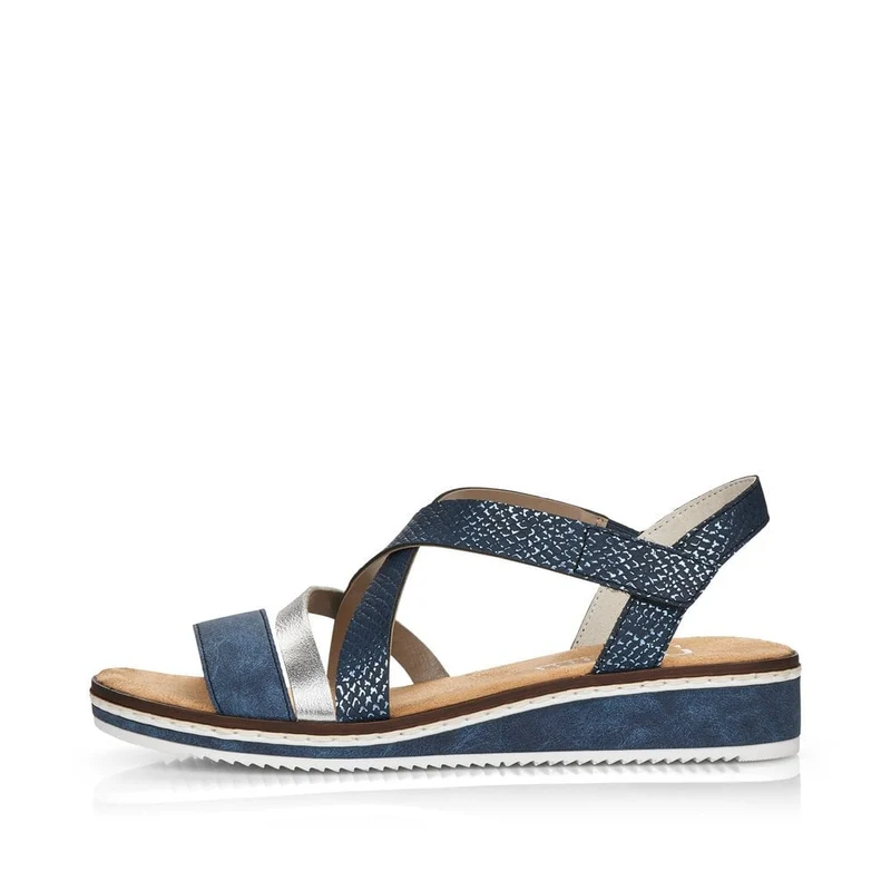 Rieker Damenmode-Sandale – Marineblau