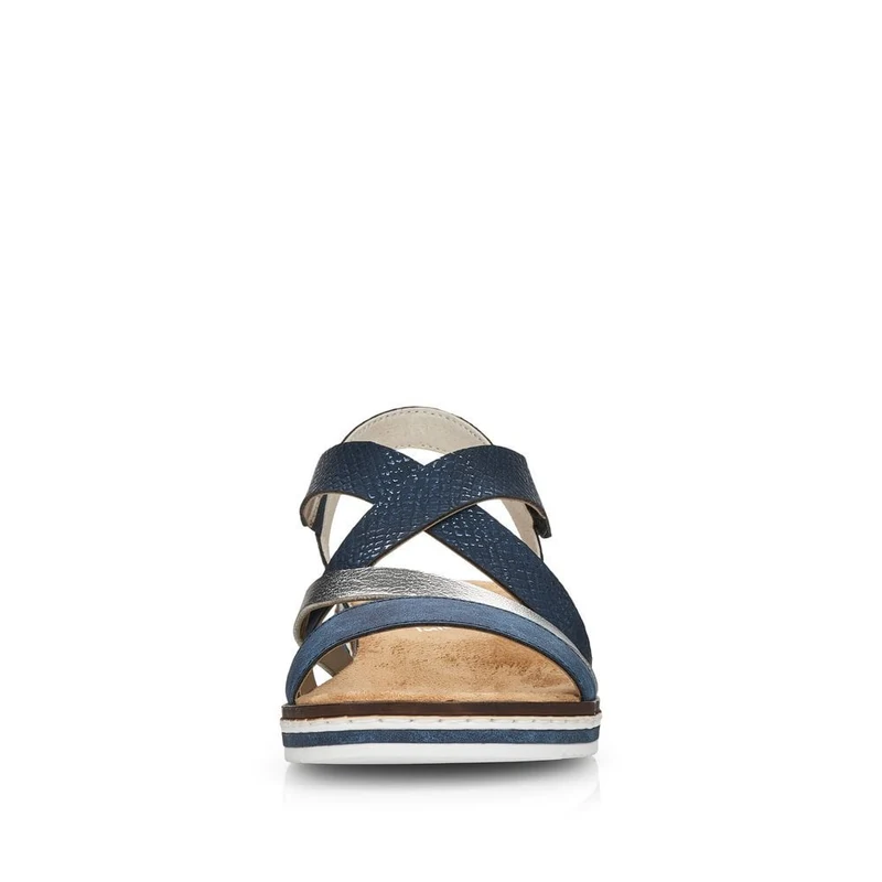 Rieker Damenmode-Sandale – Marineblau