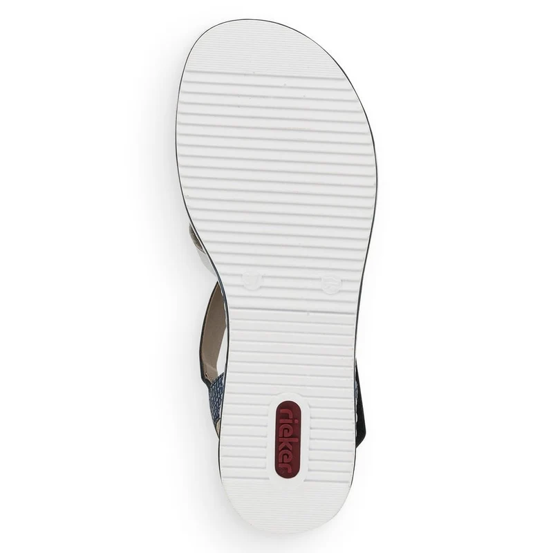 Rieker Damenmode-Sandale – Marineblau