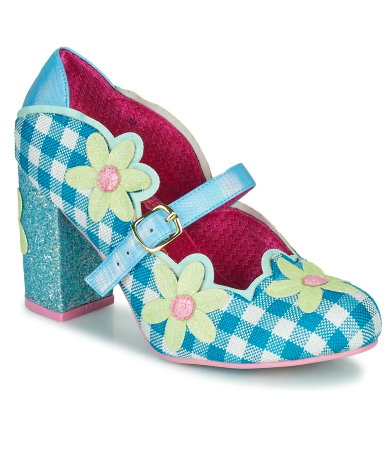 Irregular Choice - Daisy Dancer High Heel - Blau geblümt