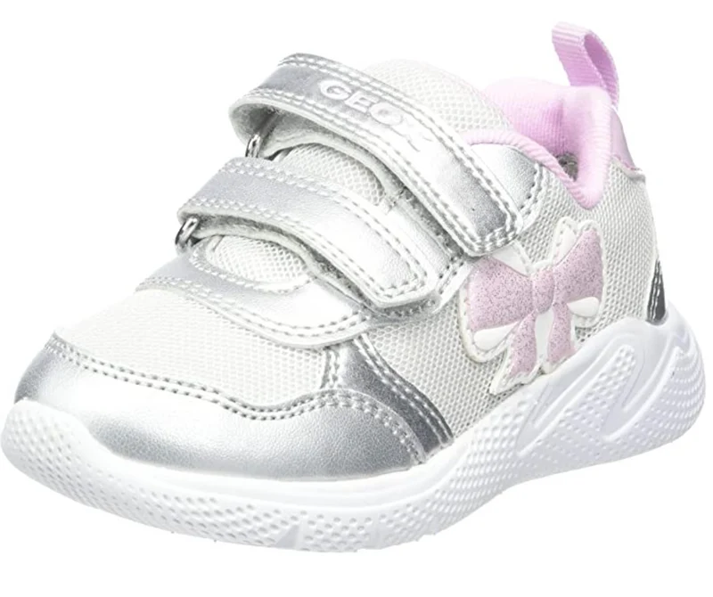 Geox Kleinkinder B Sprintye GB Trainer – Fuchsia / Silber
