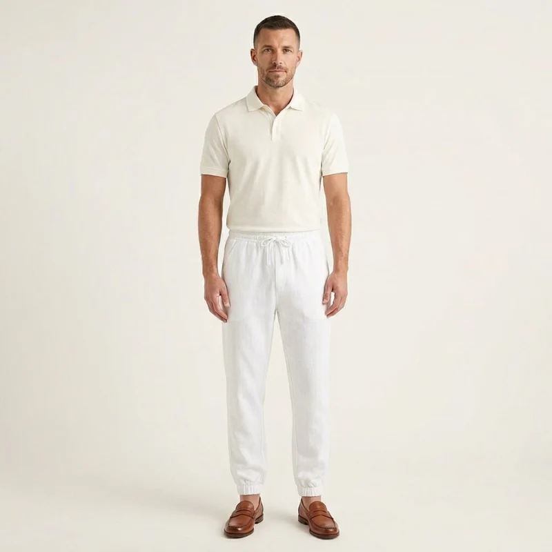 Herren-Jogginghose mit Kordelzug und elastischen Bündchen