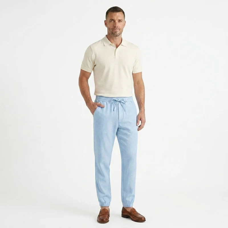 Herren-Jogginghose mit Kordelzug und elastischen Bündchen