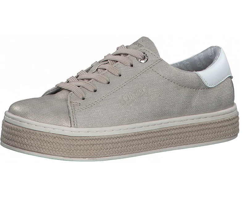 S.Oliver Womens Fashion Rope Soled Trainer - Champagner