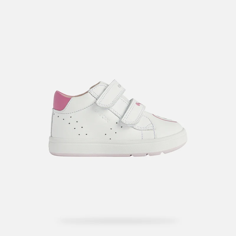 Geox Kinder B Biglia GC Trainer – Weiß / Fuchsia