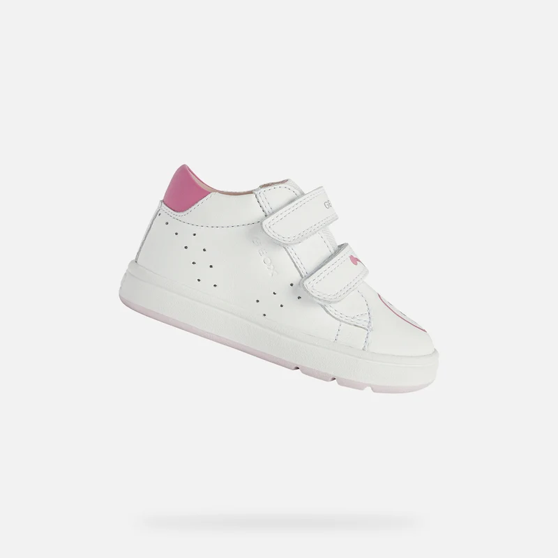 Geox Kinder B Biglia GC Trainer – Weiß / Fuchsia