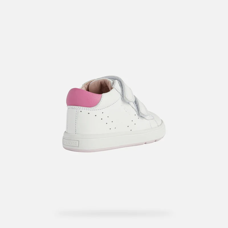 Geox Kinder B Biglia GC Trainer – Weiß / Fuchsia