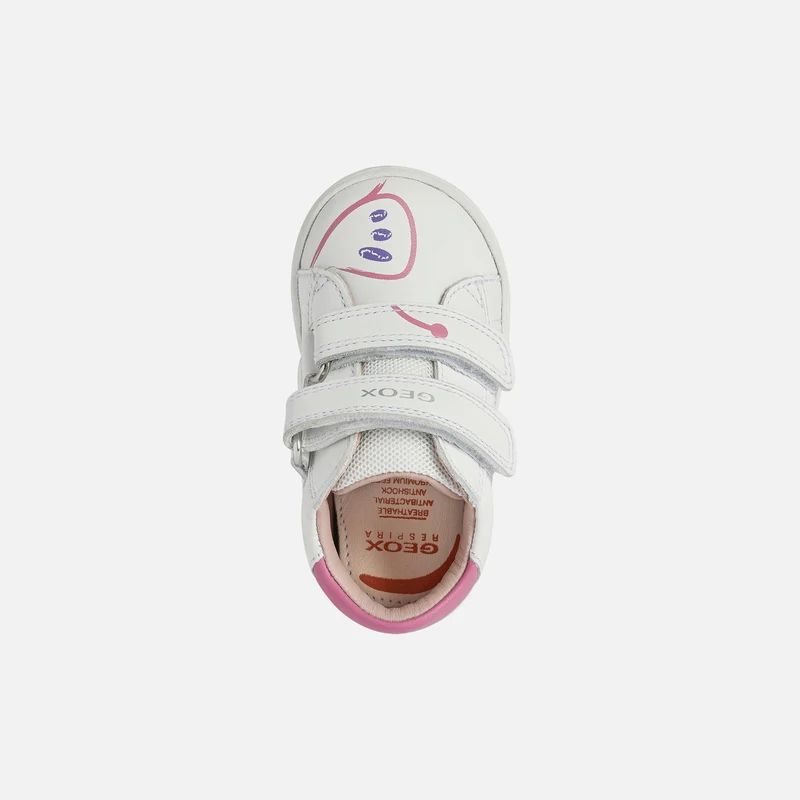 Geox Kinder B Biglia GC Trainer – Weiß / Fuchsia