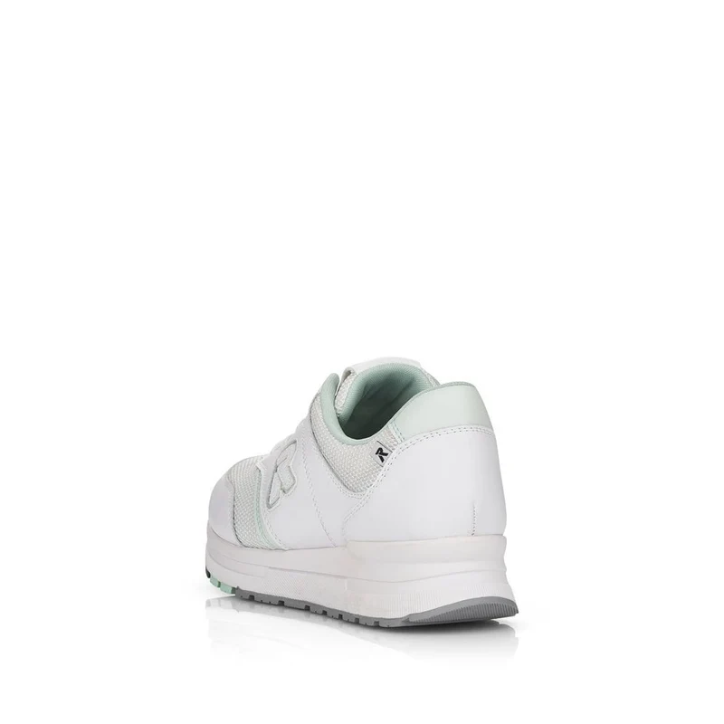 Rieker Modische Damen-Sneaker – Weiß/Mint