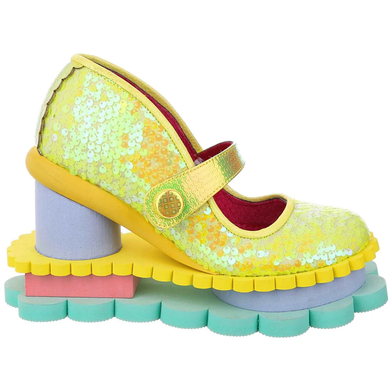 Irregular Choice Damen Imaginary Friend Plateau-High-Heel - Gelb