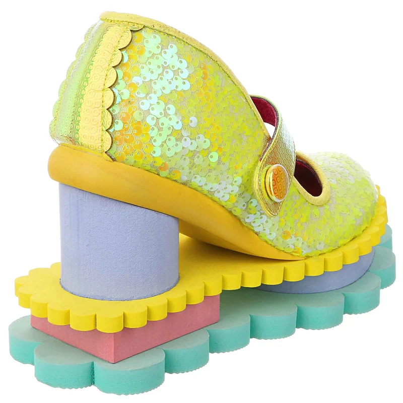 Irregular Choice Damen Imaginary Friend Plateau-High-Heel - Gelb