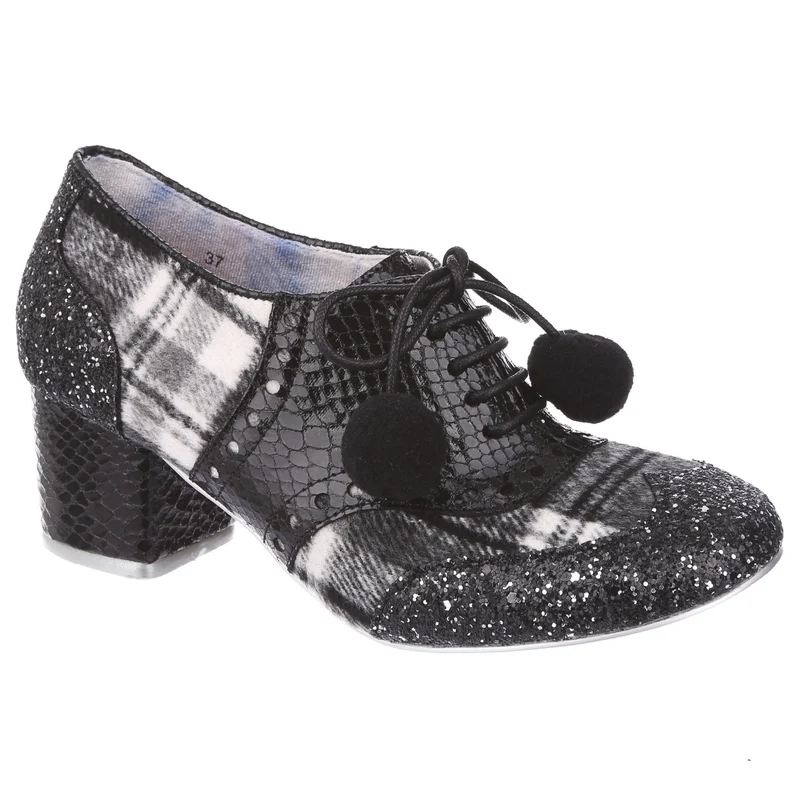 Irregular Choice Damen Clara Bow Mid Heel - Schwarz